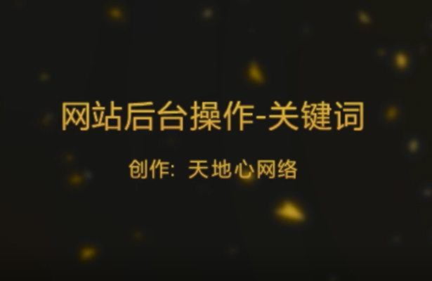 基礎(chǔ)型網(wǎng)站后臺操作—在哪里設(shè)置網(wǎng)站關(guān)鍵詞